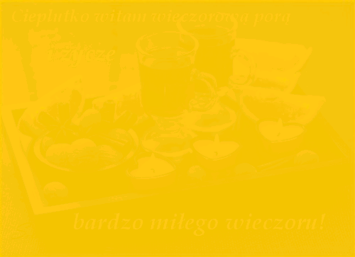 Dwie herbaty miłego wieczoru